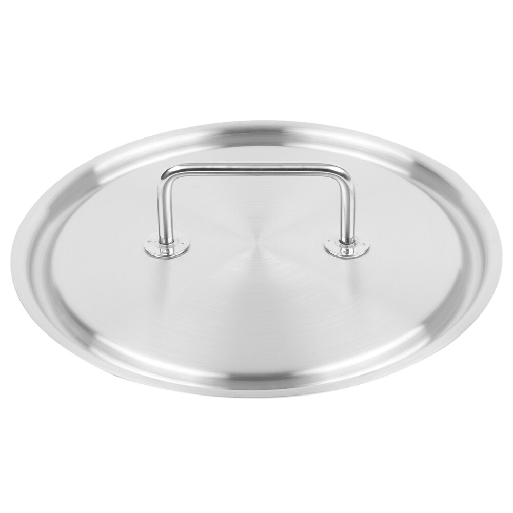 Vollrath 47775 Intrigue 12 1/2" Stainless Steel Cover with Loop Handle
