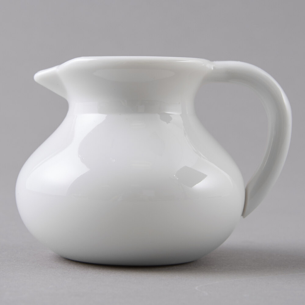 GET CM-300-PC-W 3 oz. White Plastic Creamer - 12/Pack
