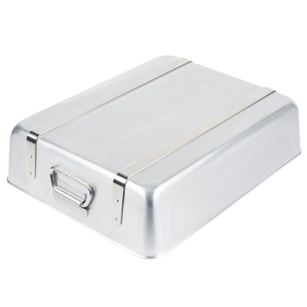 Vollrath 4482 Wear-Ever 11.5 Qt. Aluminum Roaster Pan - 20 1/8" x 16 1/8" x 4 1/2"