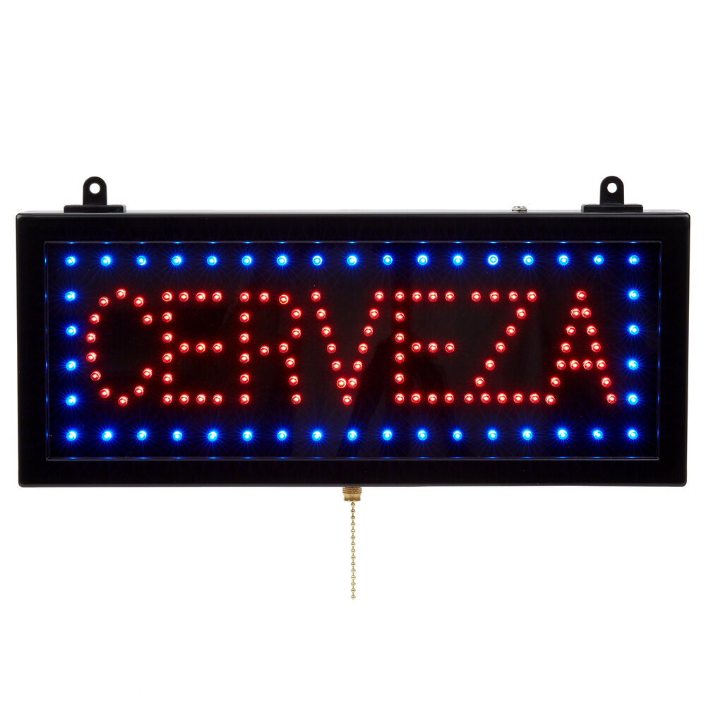 Aarco CER07S Cerveza Beer LED Sign