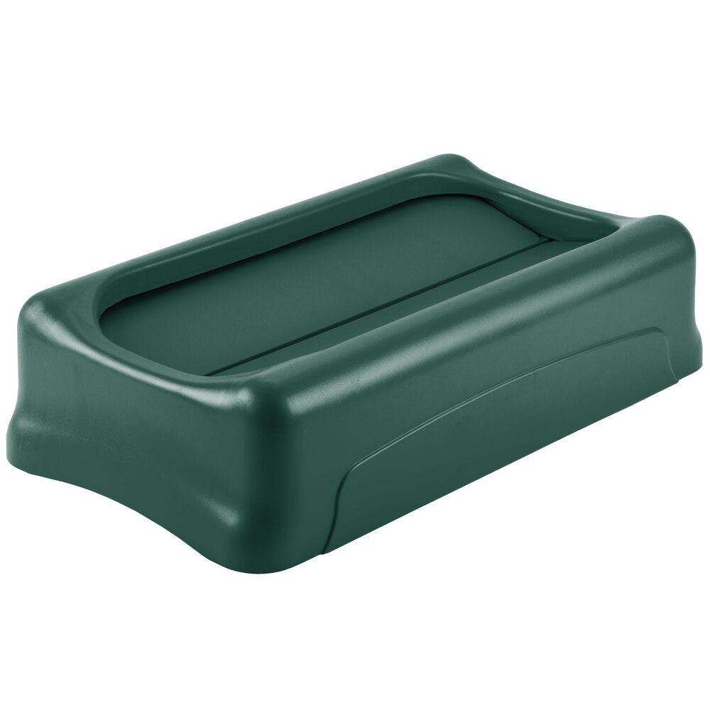 Rubbermaid® 1829400 Slim Jim Green Drop Shot Rectangular Trash Can Lid