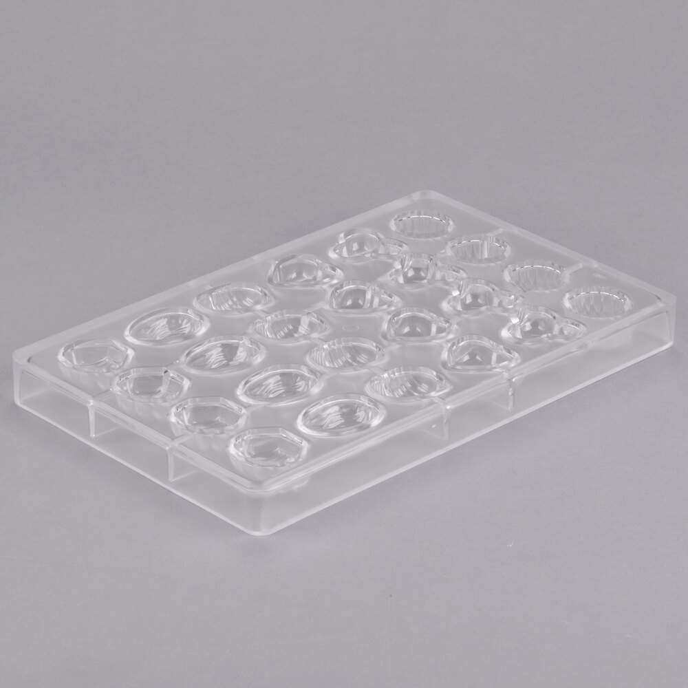 Matfer Bourgeat 380105 Polycarbonate 24 Compartment Assortment Chocolate Mold