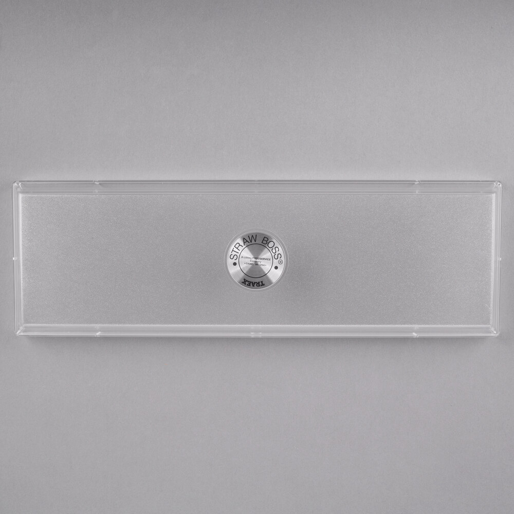 Vollrath 3820L-13 Traex® Straw Boss Clear Straw Dispenser Lid