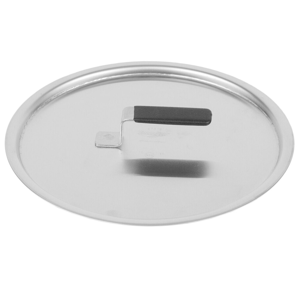 Vollrath 67318 Wear-Ever Flat Aluminum Pot / Pan Cover with Torogard Handle 12"