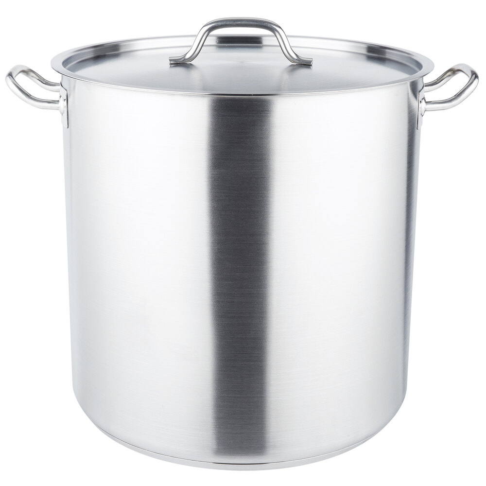 Vollrath 3513 Optio 53 Qt. Stainless Steel Stock Pot with Cover