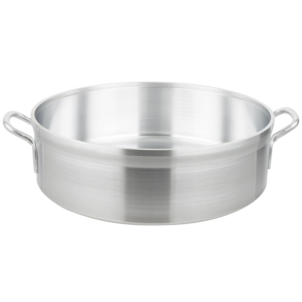 Vollrath 68224 Wear-Ever Classic Select 24 Qt. Heavy-Duty Aluminum Brazier Pan