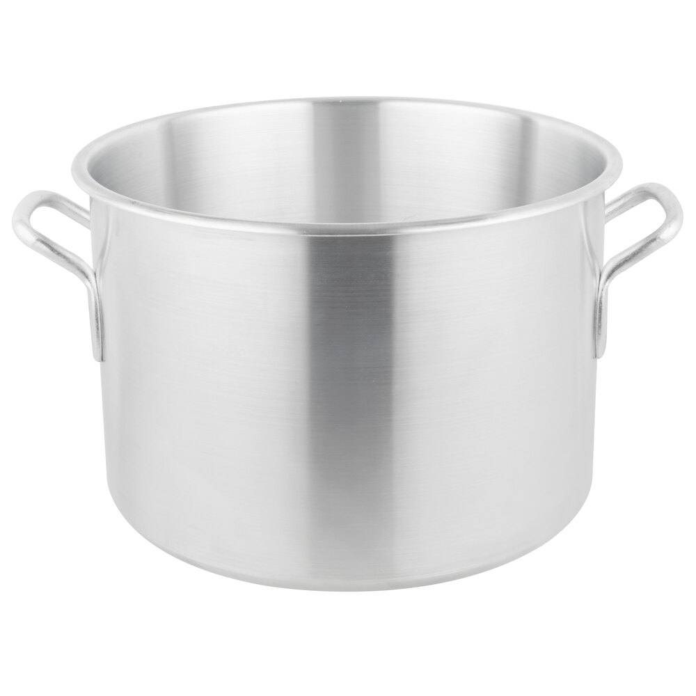 Vollrath 4334 Wear-Ever 26 Qt. Rolled Edge Aluminum Sauce Pot