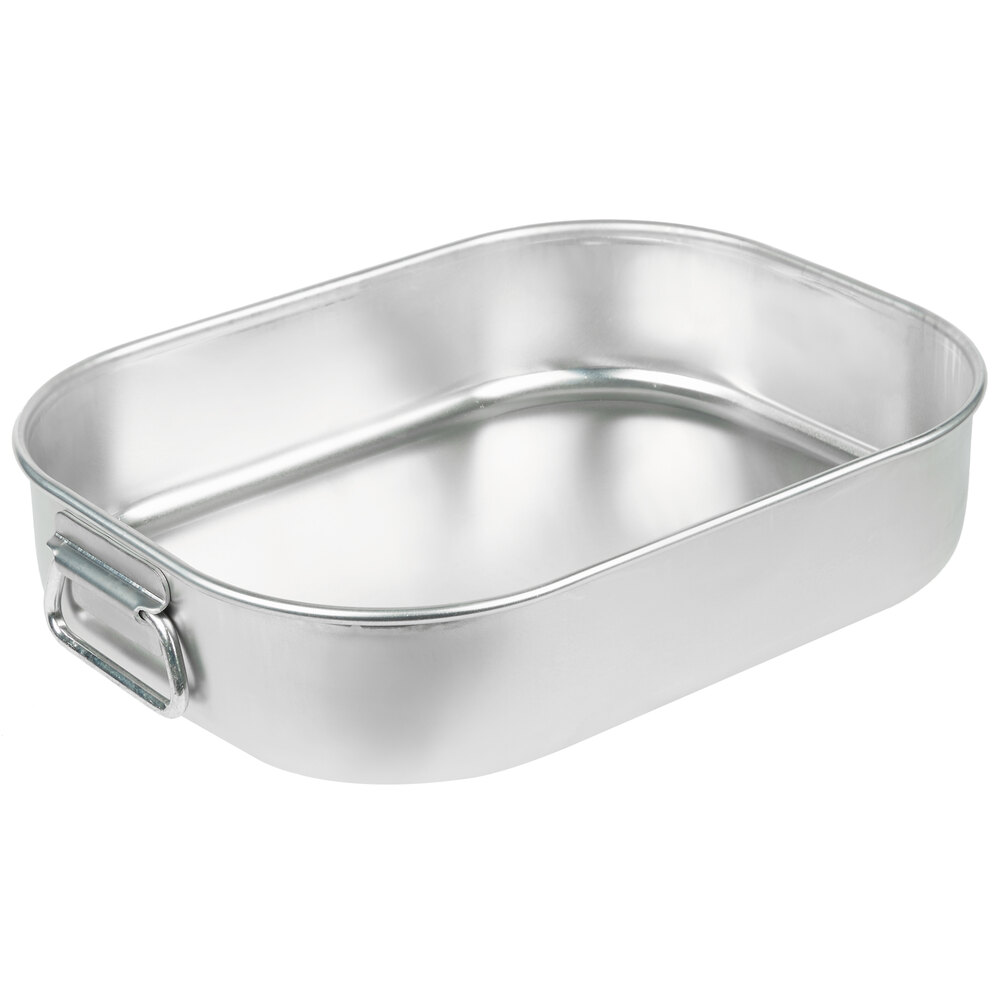 Vollrath 68251 Wear-Ever 11.125 Qt. Aluminum Baking and Roasting Pan with Handles - 16 3/4" x 13" x 3 5/8"