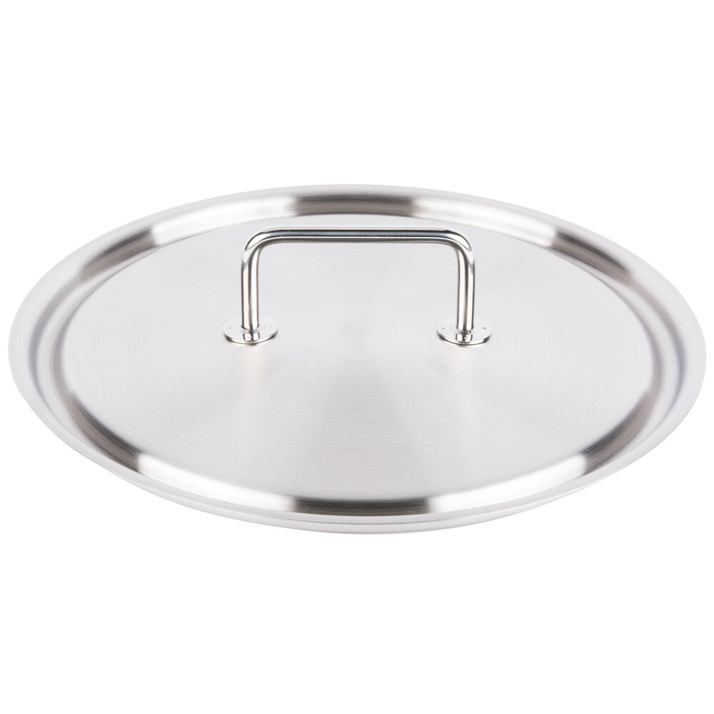 Vollrath 47777 Intrigue 14 15/16" Stainless Steel Cover with Loop Handle