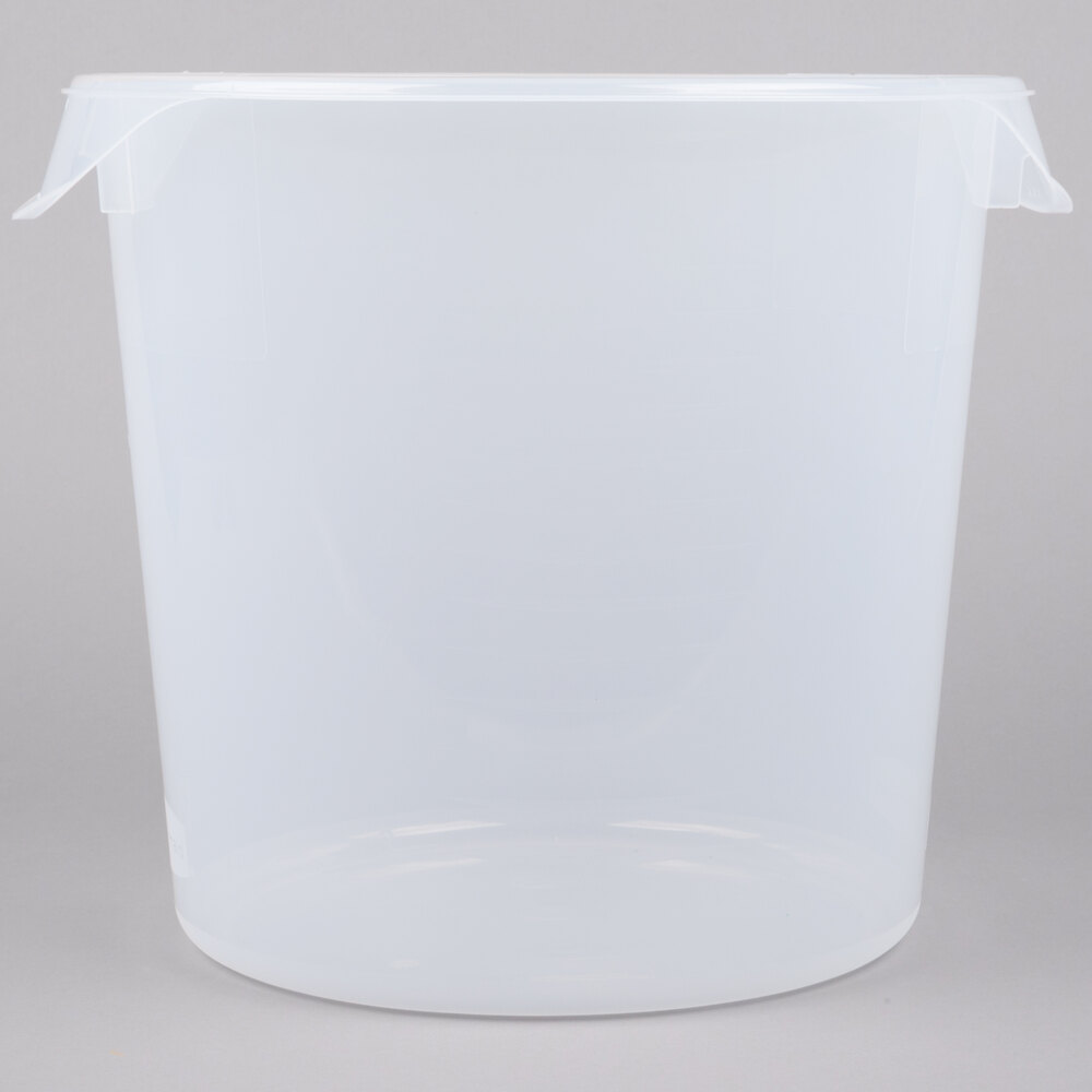 Rubbermaid® 18 Qt. Translucent Round Polypropylene Food Storage Container