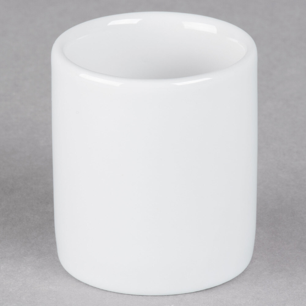 Tuxton GZP-734 TuxTrendz 1.875 oz. Bright White China Sugar Packet Holder / Caddy - 12/Case