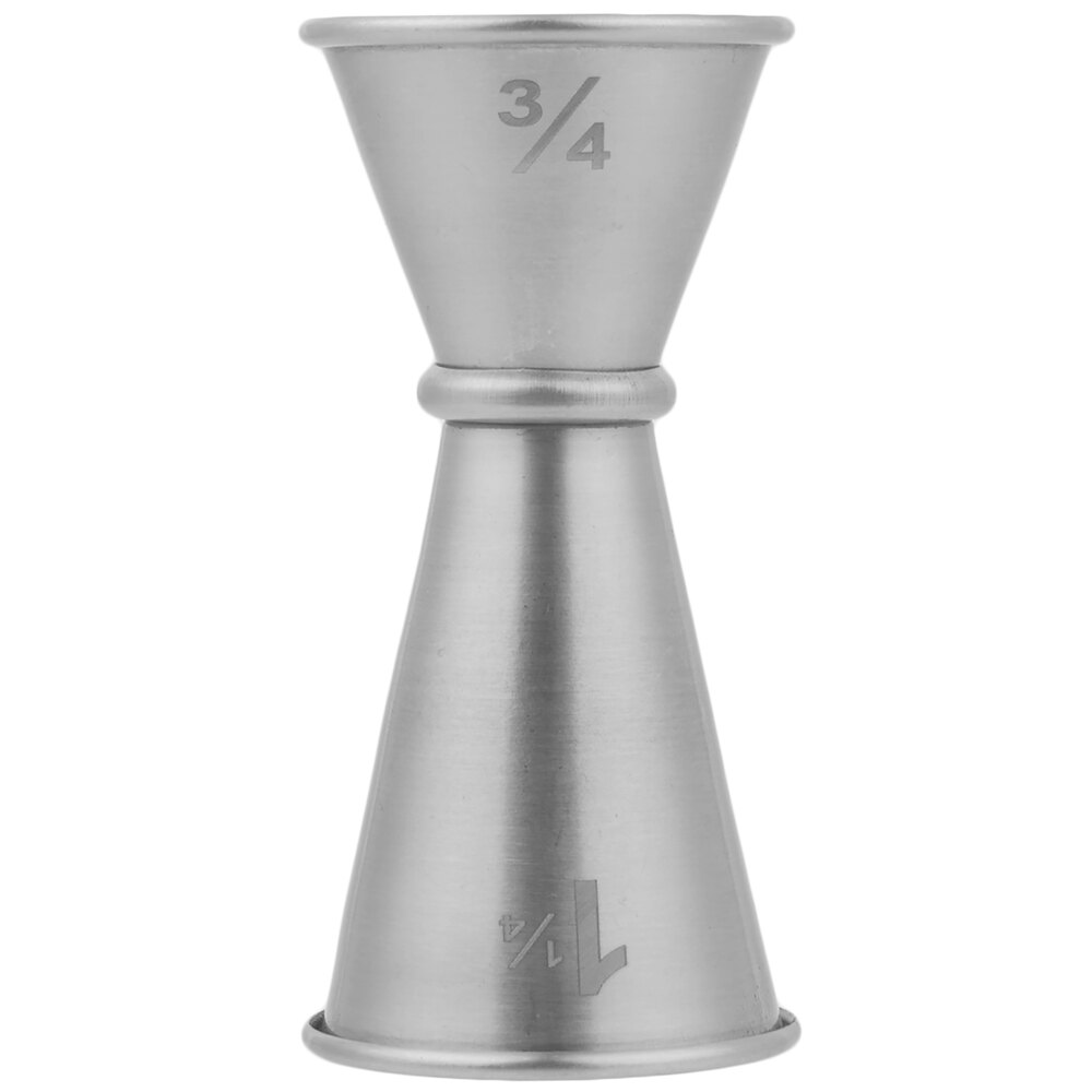 American Metalcraft JG2A 0.75 oz. & 1.25 oz. Stainless Steel Japanese Style Jigger