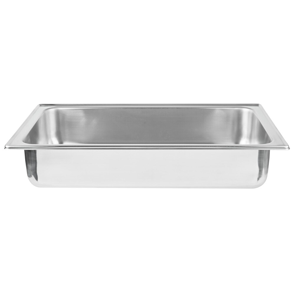 Vollrath 49331 Replacement Stainless Steel Water Pan for 9 Qt. Full-Size Panacea and Maximillian Steel Chafers