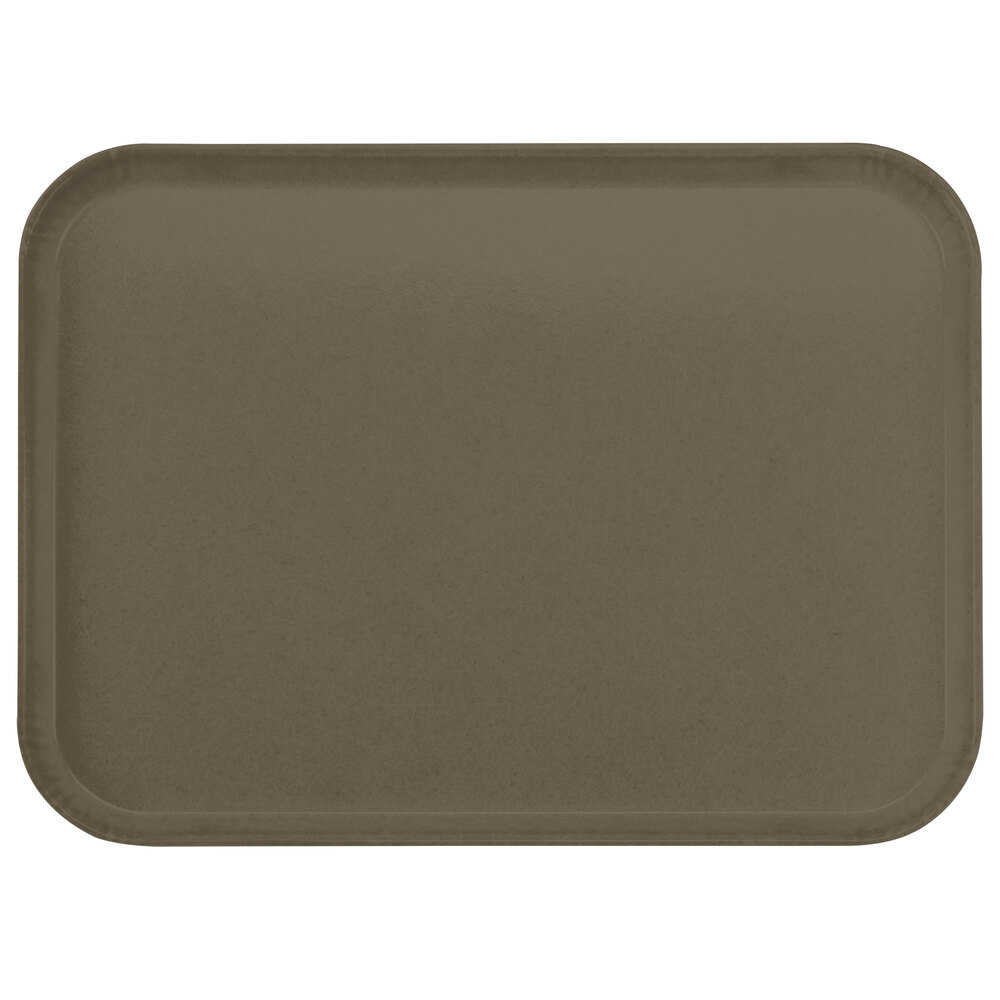 Carlisle 2216FGQ076 16" x 22" Glasteel Toffee Tan Fiberglass Tray - 6/Case