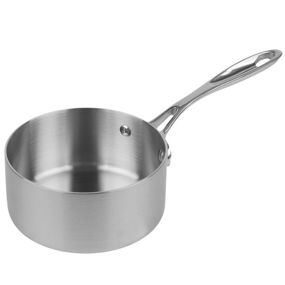 Vollrath 49430 Miramar® Display Cookware 1 Qt. Stainless Steel Sauce Pan / Butter Warmer