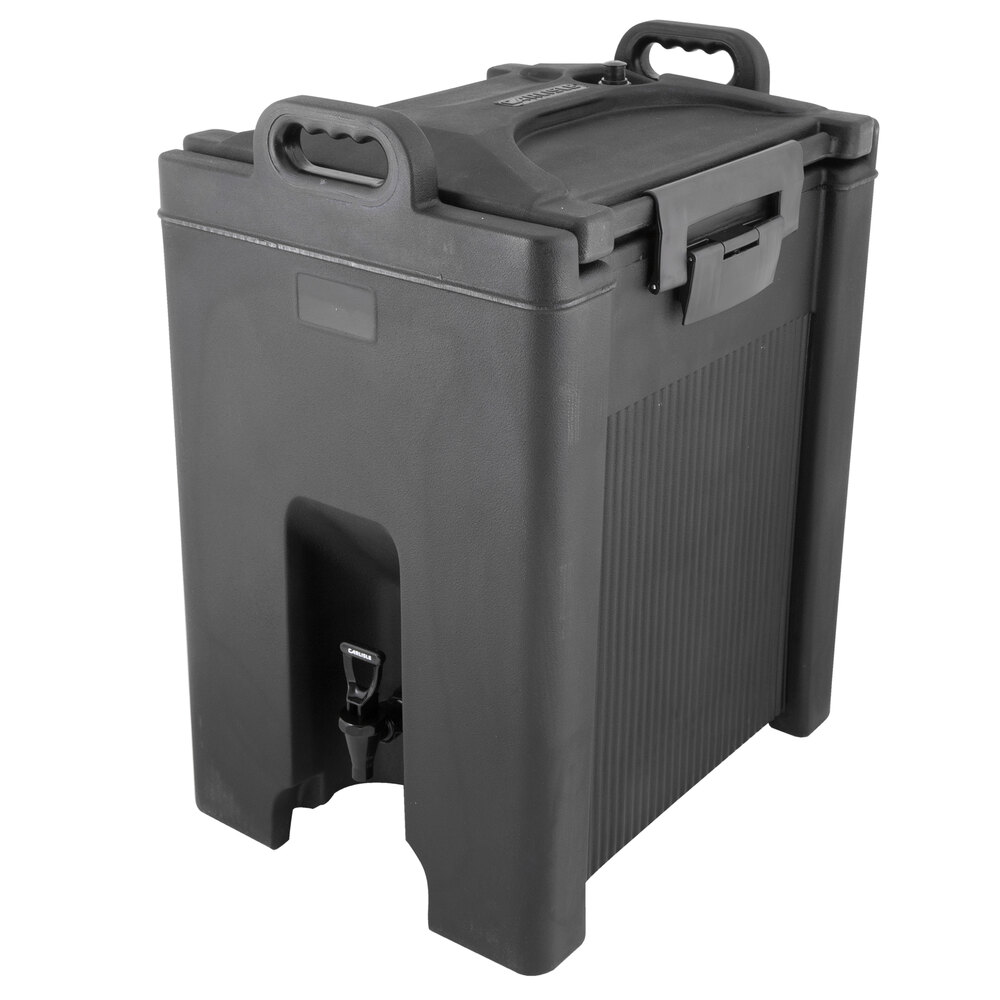 Carlisle XT1000003 Cateraide™ XT 10 Gallon Black Insulated Beverage Dispenser