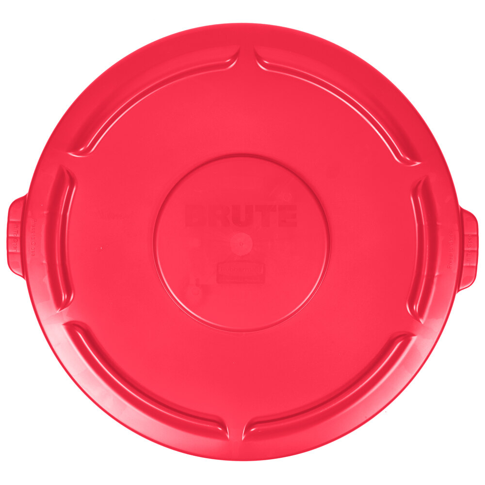 Rubbermaid® FG265400RED BRUTE 55 Gallon Red Round Trash Can Lid