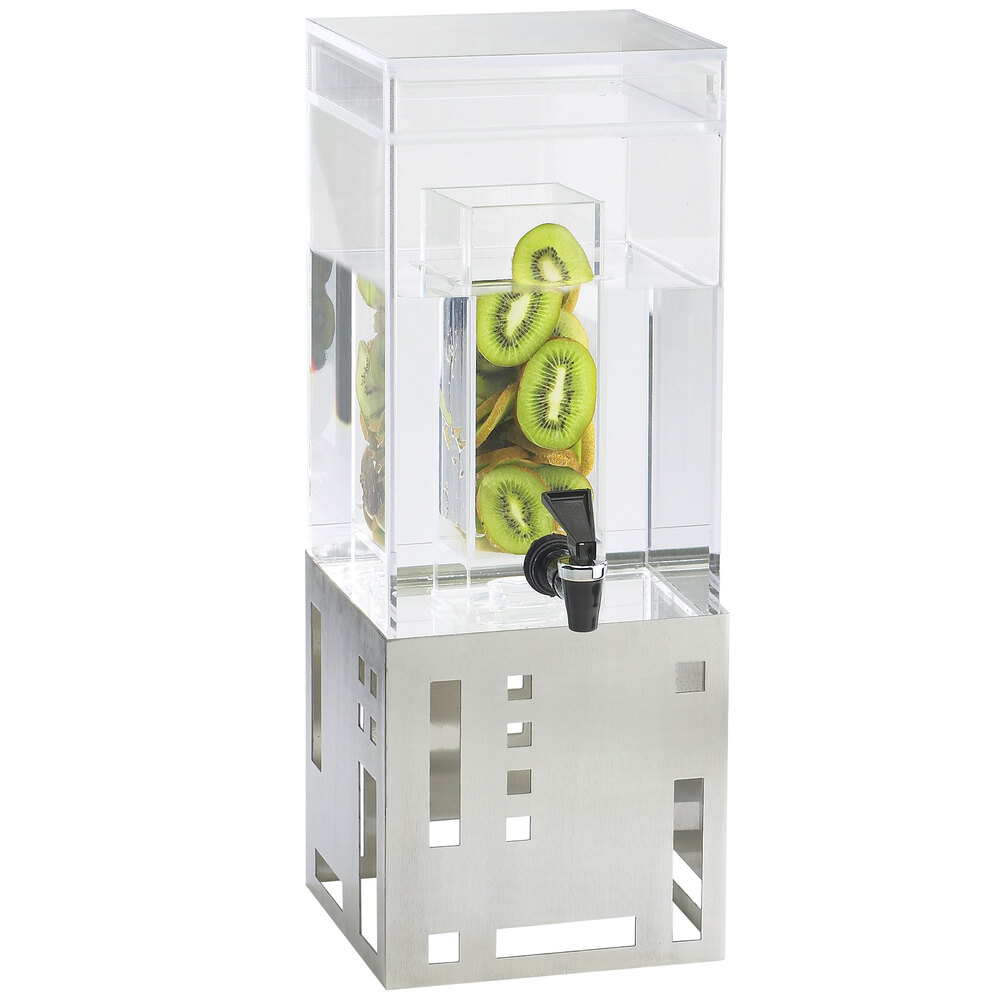 Cal-Mil 1602-1INF-55 1.5 Gallon Stainless Steel Beverage Dispenser with Infusion Chamber