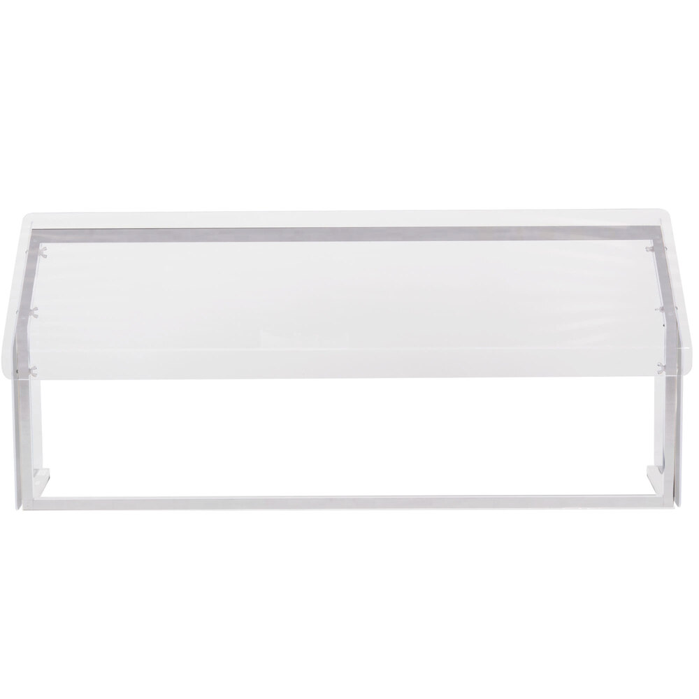 Carlisle 916007 60" x 12 1/4" x 13 1/4" Aluminum Standard Single Sneeze Guard for Five Star Buffet Bars