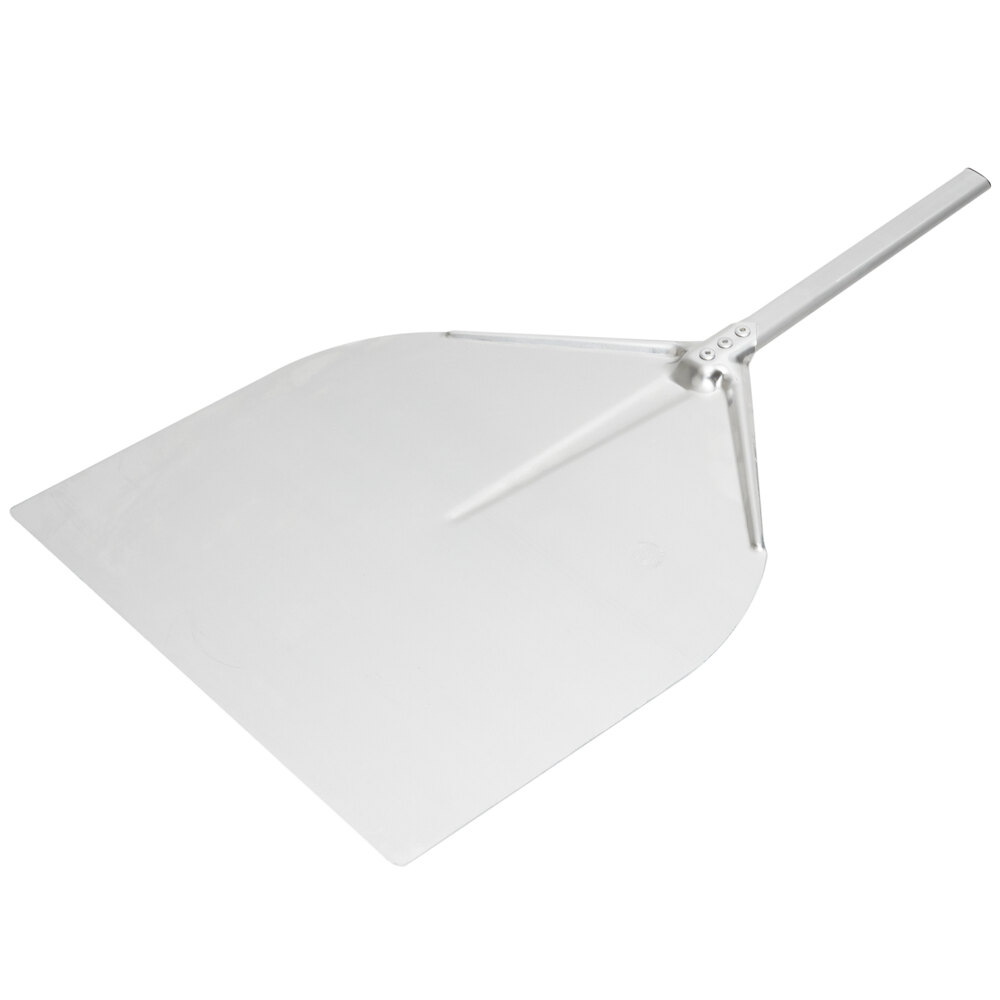 American Metalcraft 17 1/2" x 18 1/2" Deluxe All Aluminum Pizza Peel with 15 1/2" Handle ITP1713
