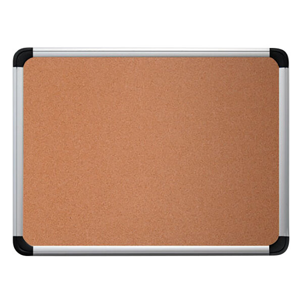 Universal UNV43713 36" x 24" Cork Board with Aluminum Frame