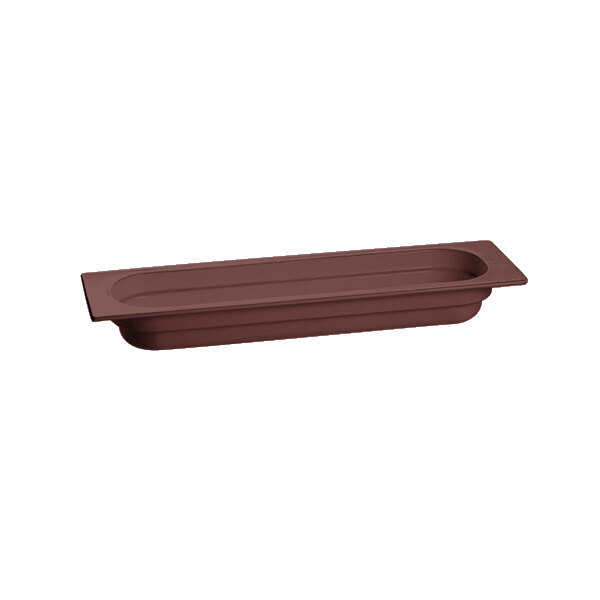 Tablecraft CW330BR 20 3/4" x 6 3/8" x 2 1/2" Brown Half Size Long Cast Aluminum Food Pan