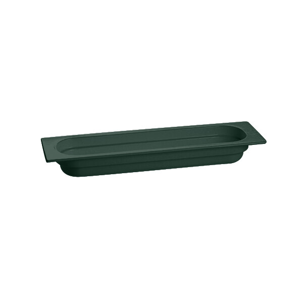 Tablecraft CW330HGN 20 3/4" x 6 3/8" x 2 1/2" Hunter Green Half Size Long Cast Aluminum Food Pan