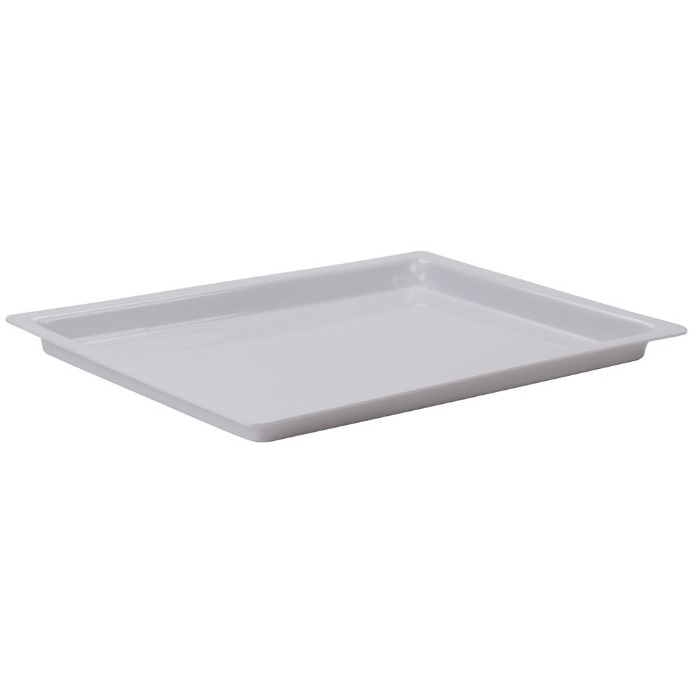 Cal-Mil 325-13-15 13" x 18" Shallow White Bakery Tray