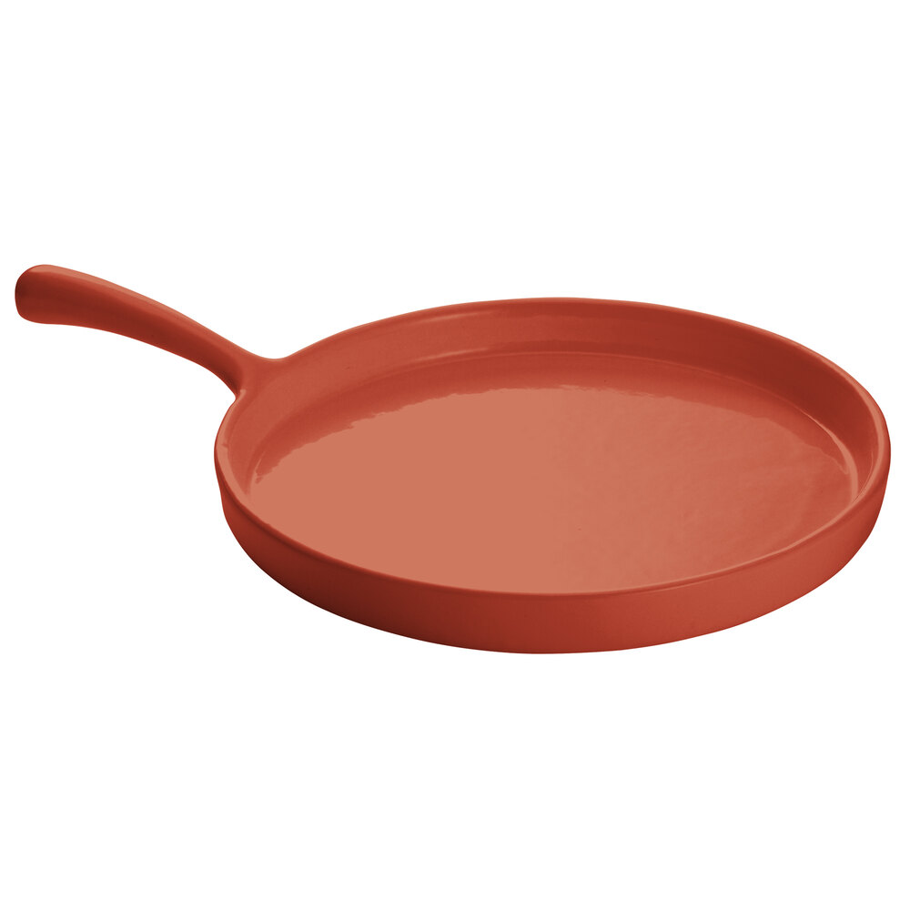 Tablecraft CW4140CP Copper 7" Cast Aluminum Pizza Tray with Handle