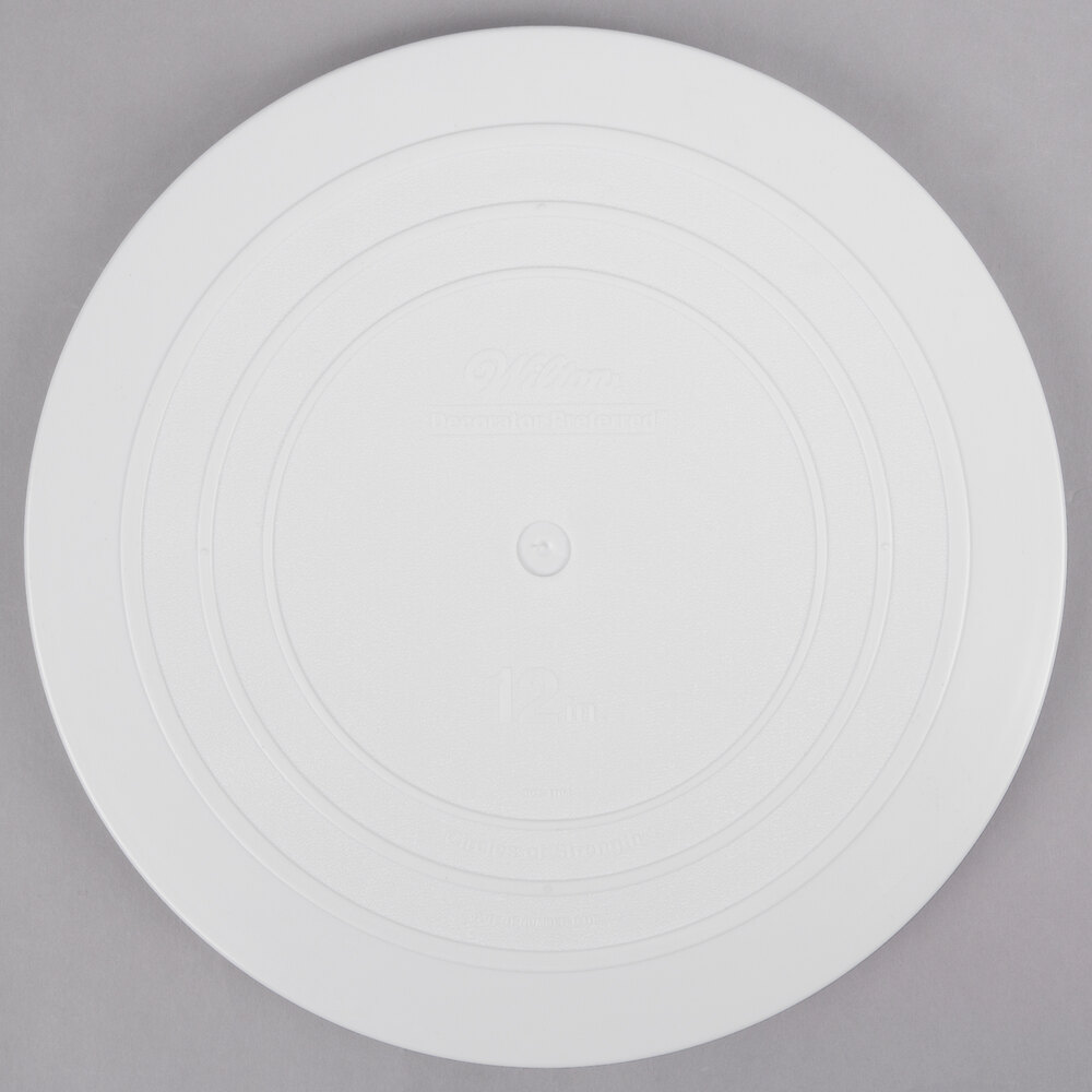 Wilton 191005594 Decorator Preferred 12" Round Smooth Edge Cake Separator Plate