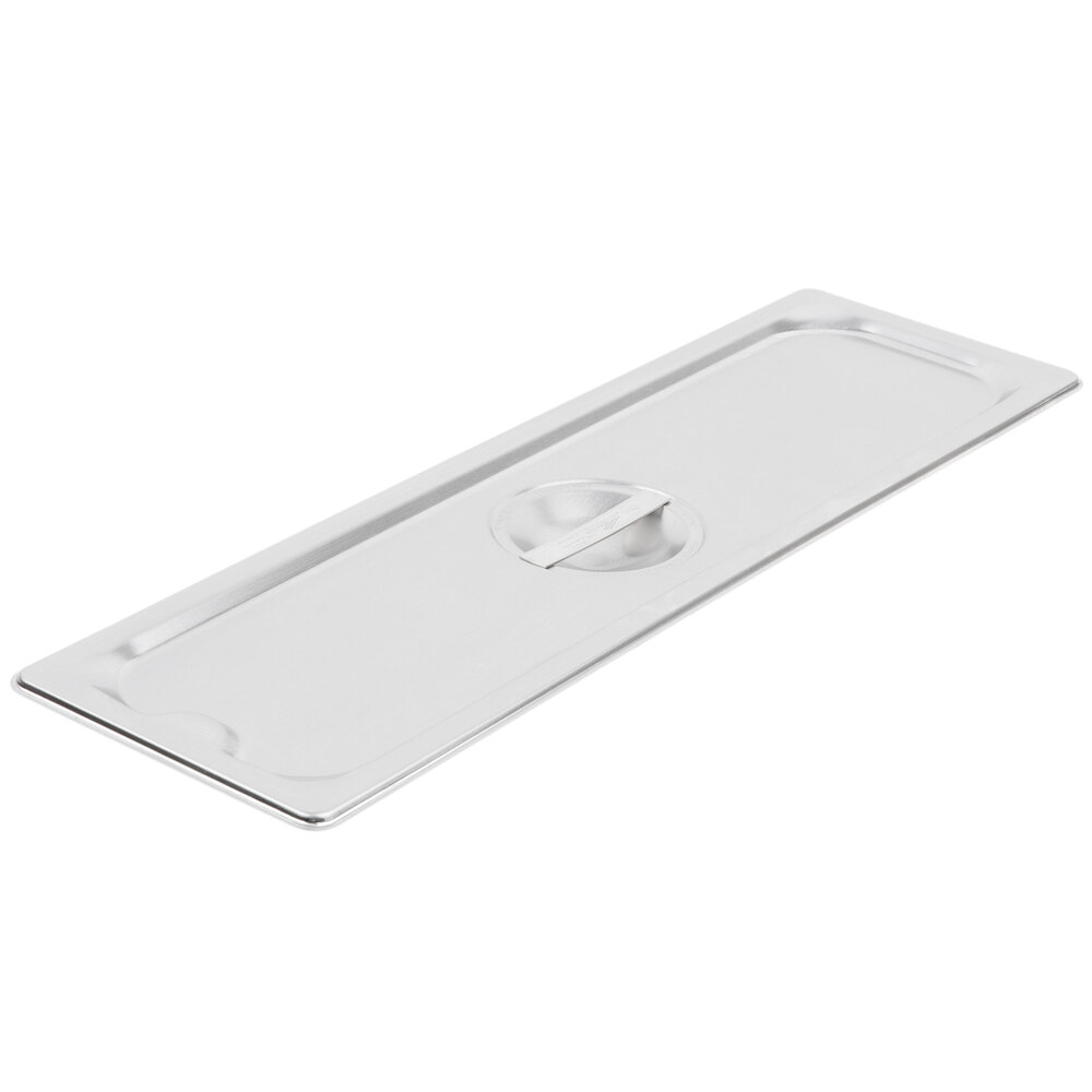 Vollrath 93500 Half Size Long Stainless Steel Solid Cover for Super Pan 3® and Super Pan V®