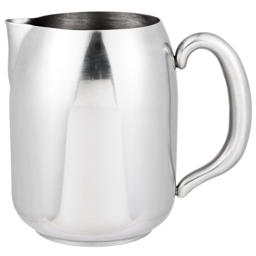 Vollrath 46634 Orion 68 oz. Mirror-Finished Stainless Steel Water Pitcher