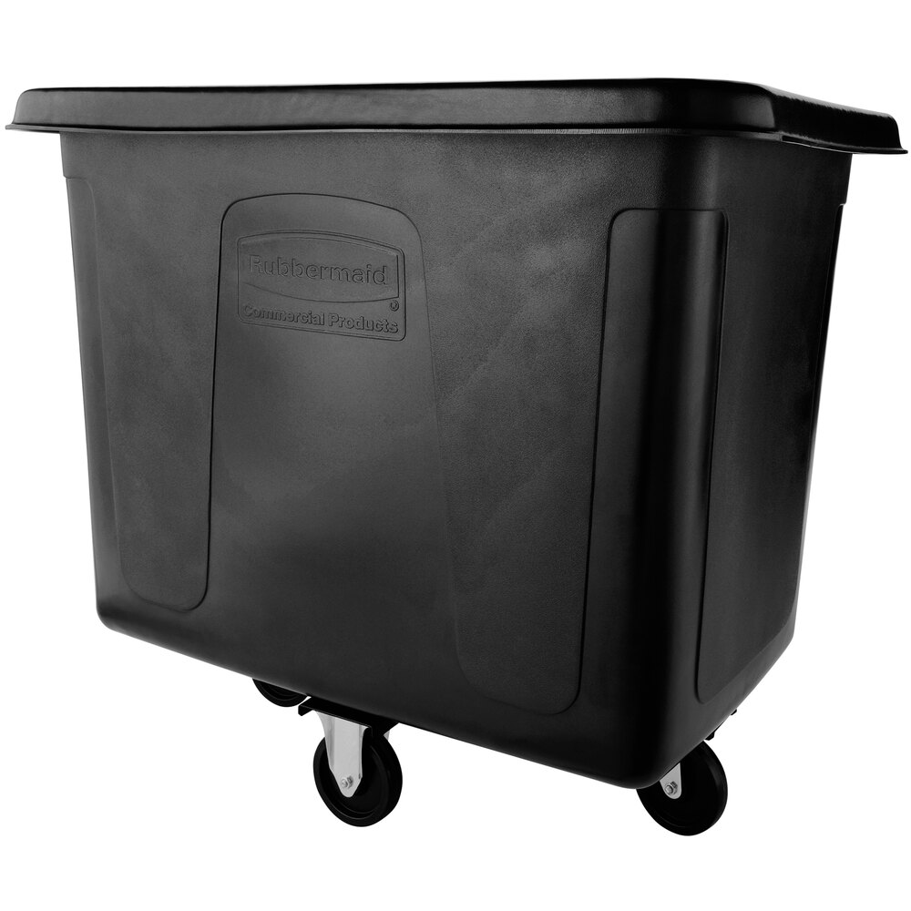 Rubbermaid® FG461200BLA Black 12 Cu. Ft. Bulk Cube Truck (400 lb.)