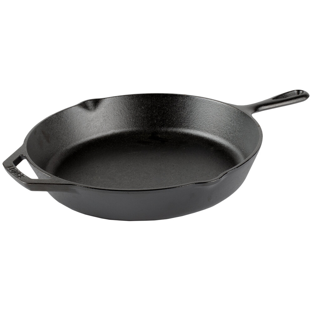 Lodge L10SK3 12" Pre-Seasoned Cast Iron Skillet with Helper Handle