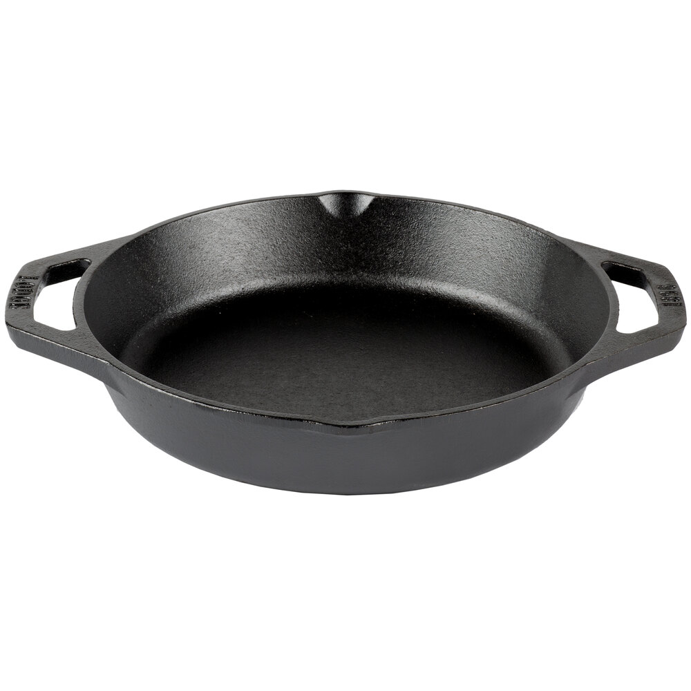 Lodge L8SKL 10 1/4" Pre-Seasoned Cast Iron Skillet with Dual Handles