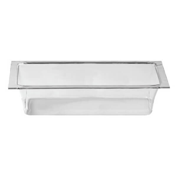 Rosseto ICBR19C Multi-Chef 24 1/2" x 13 1/2" Clear Acrylic Ice Tub