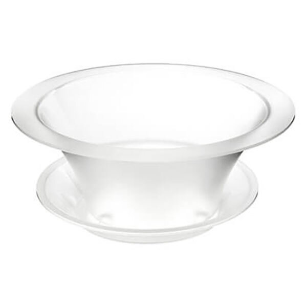 Rosseto SA112 17" Frosted Acrylic Round Ice Tub with Drip Tray