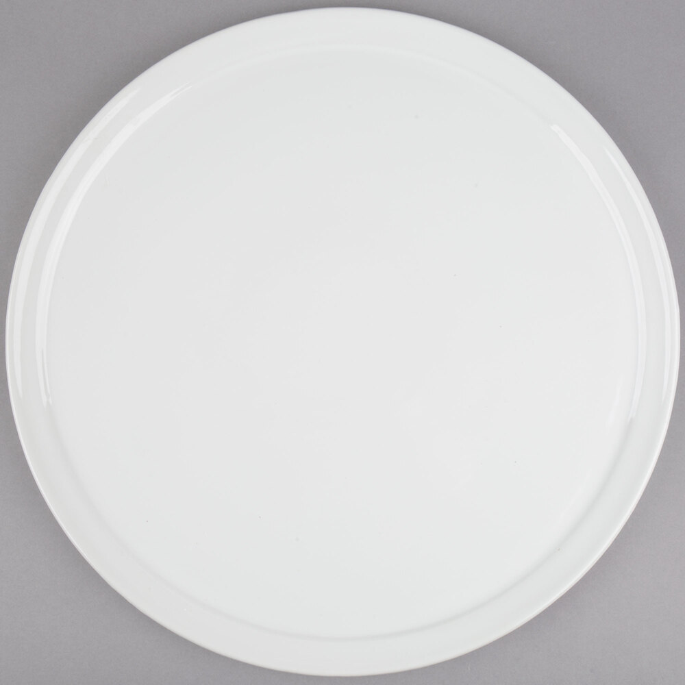 American Metalcraft CERAM18 18" White Ceramic Pizza Serving Tray