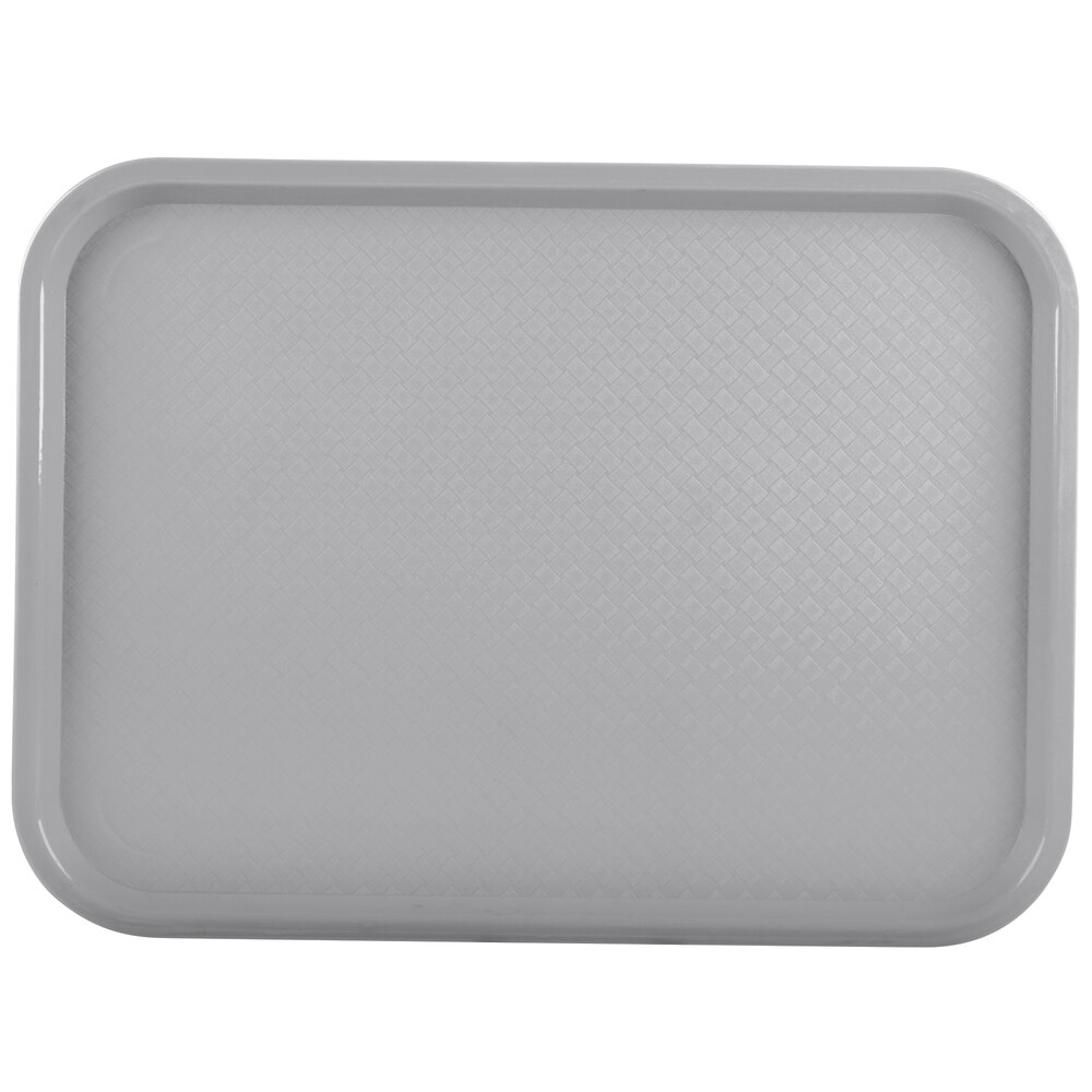Vollrath 86125 14" x 18" Gray Plastic Fast Food Tray - 12/Case