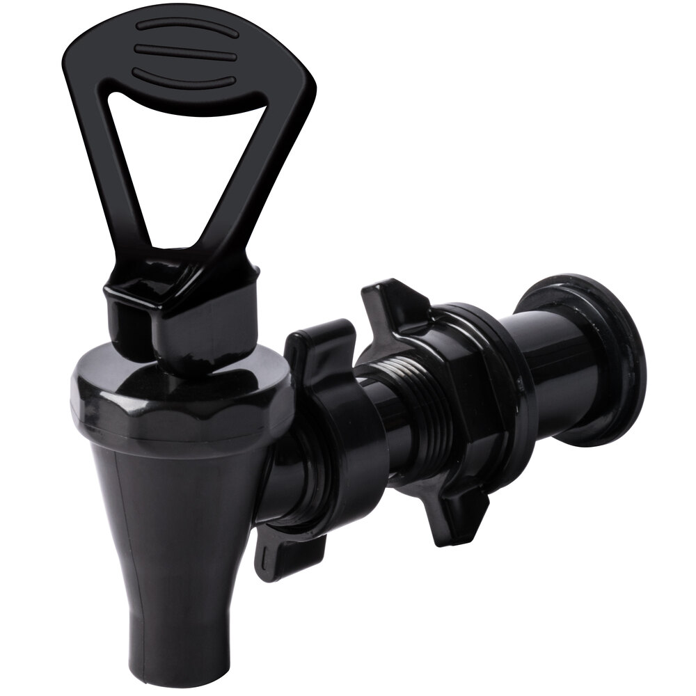 Choice Black Insulated Beverage Dispenser Faucet