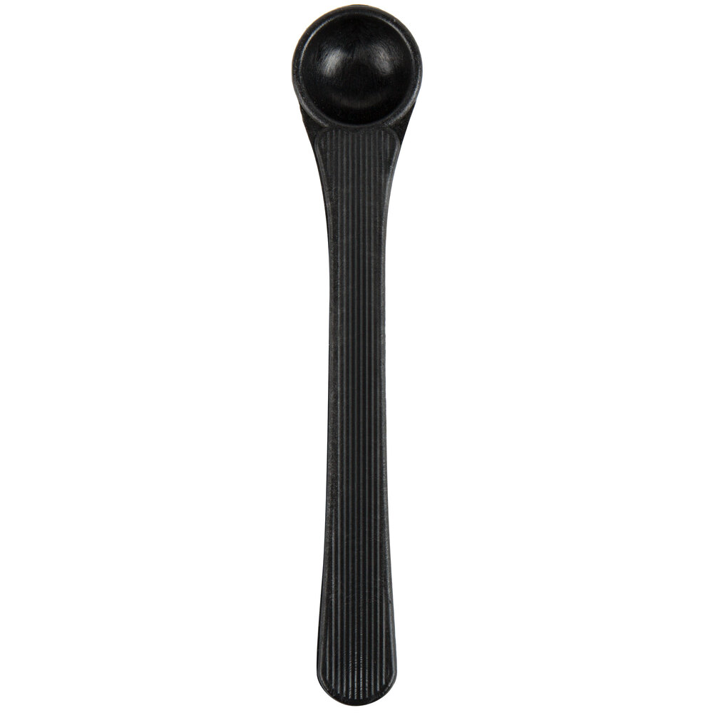 HS Inc. HS1029 Charcoal Polyethylene Condiment Spoon  - 24/Case