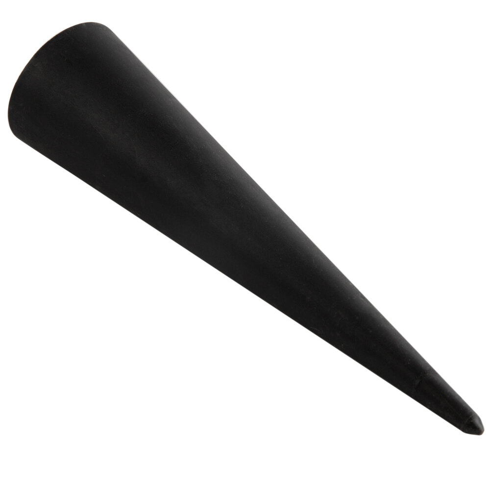 Matfer Bourgeat 345446 Exoglass 5 1/2" x 1 1/2" Cream Horn Mold / Lady Lock Form - 12/Pack