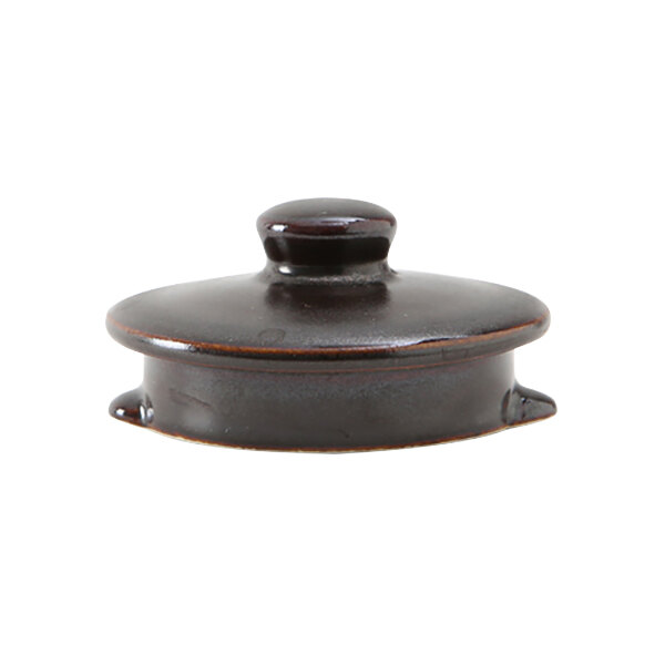 Tuxton GZL-103L TuxTrendz Lava China Royal Tea Pot Lid - 12/Case