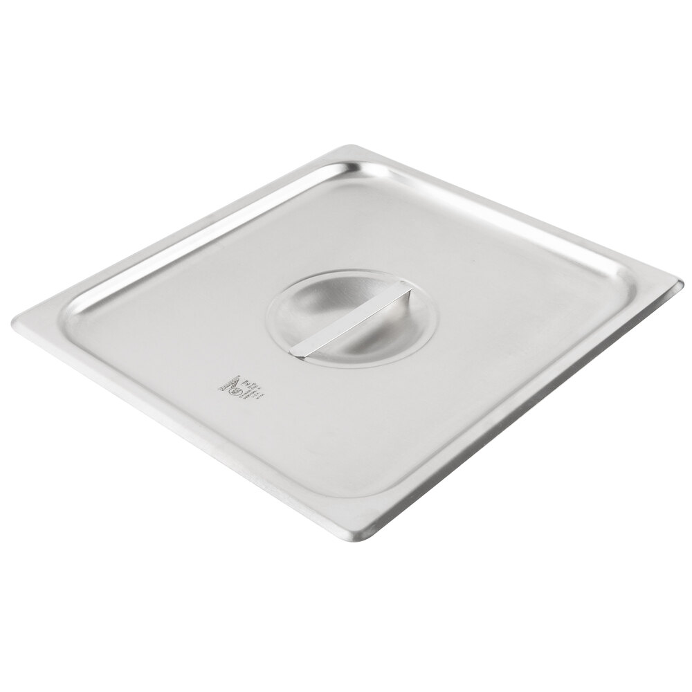 Vollrath 75110 Super Pan V® 2/3 Size Solid Stainless Steel Steam Table / Hotel Pan Cover
