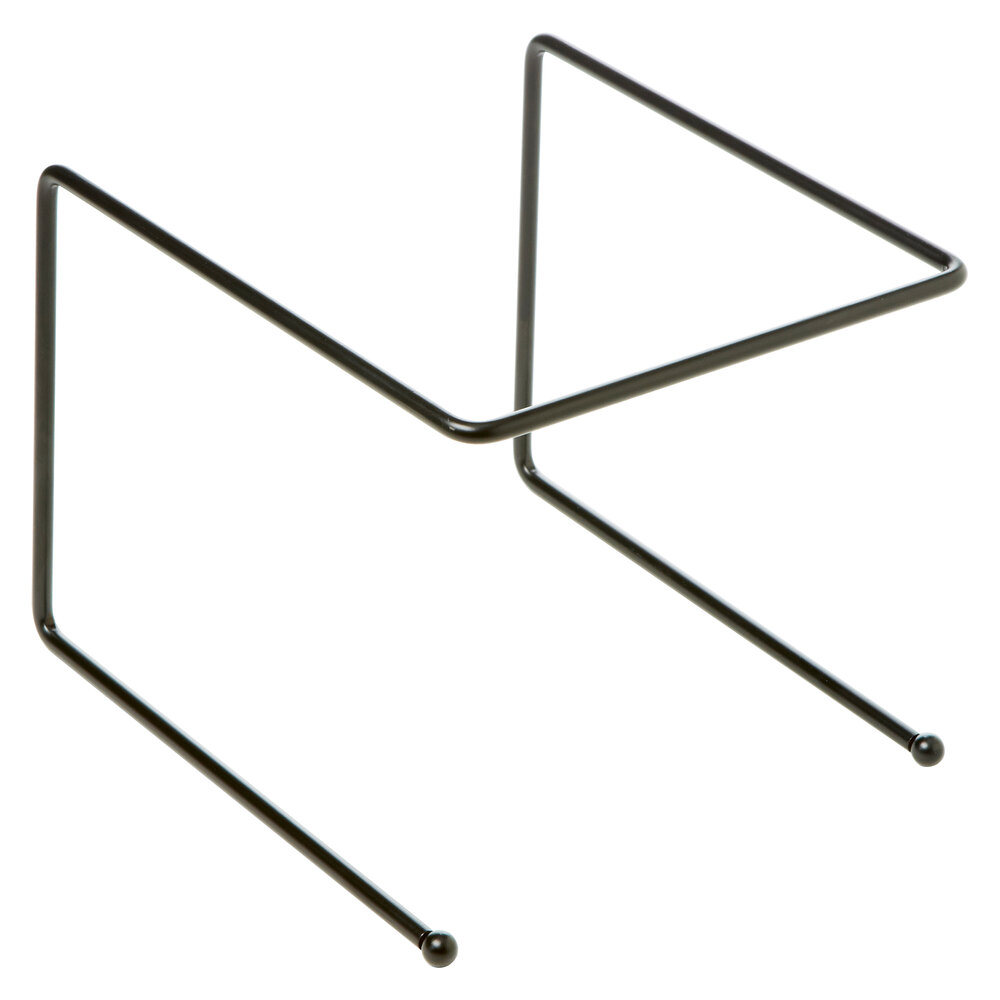 American Metalcraft BUS309 9" x 8" x 7" Black Universal Pizza Stand