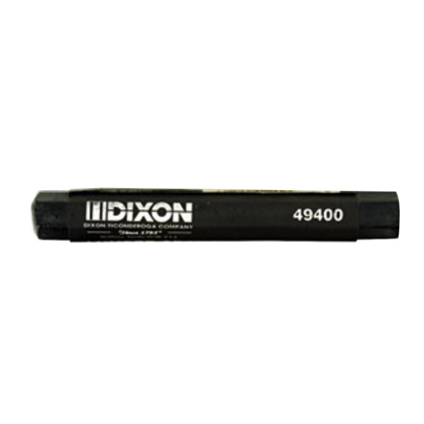 Dixon Ticonderoga 49400 4 1/2" x 1/2" Black Lumber Crayon - 12/Pack