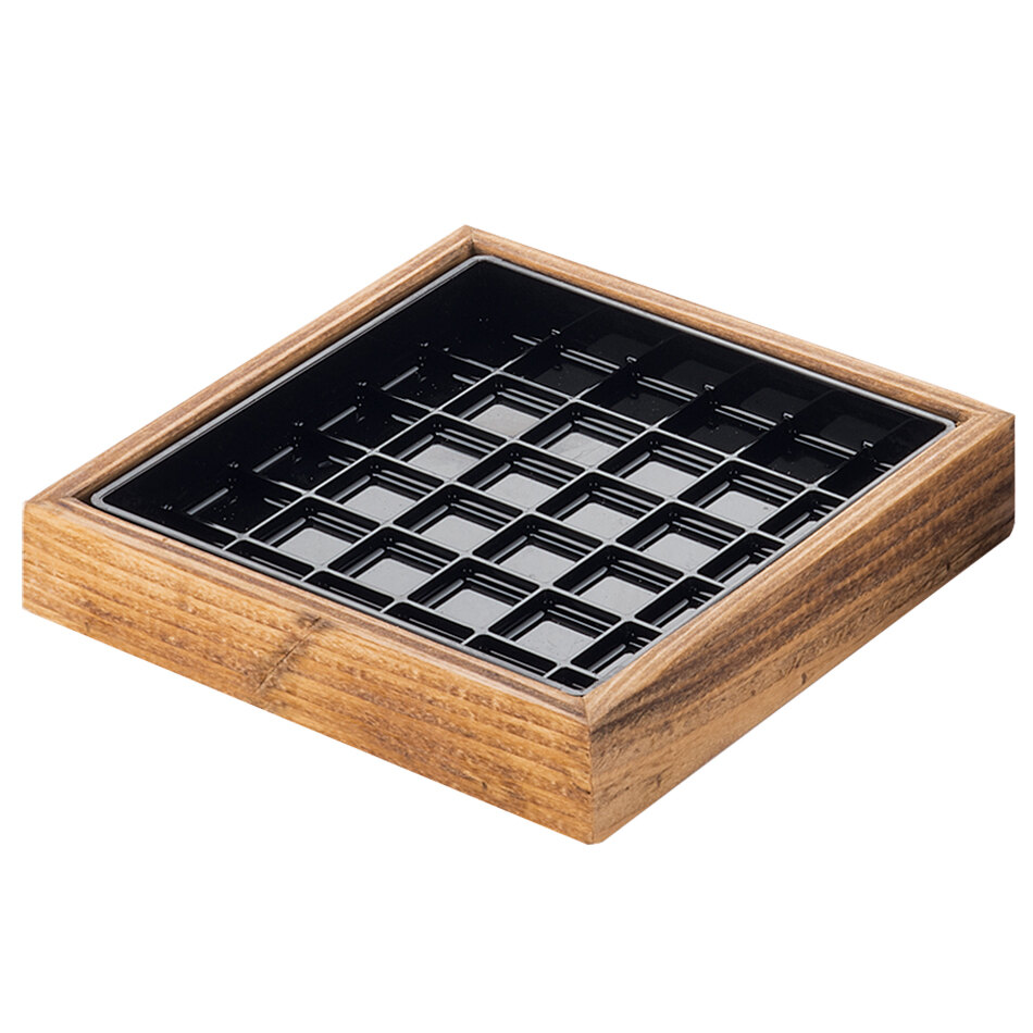 Cal-Mil 330-6-99 Madera Rustic Pine 6" x 6" x 1" Drip Tray