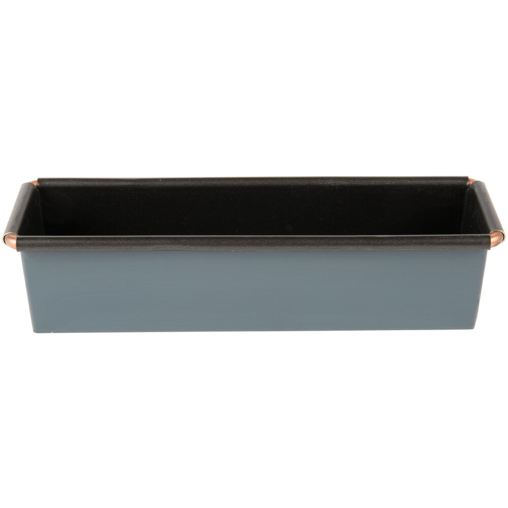 Matfer Bourgeat 331082 Exopan Steel Non-Stick Mini Bread Loaf Pan - 7 1/8" x 1 3/4" x 1 3/4"