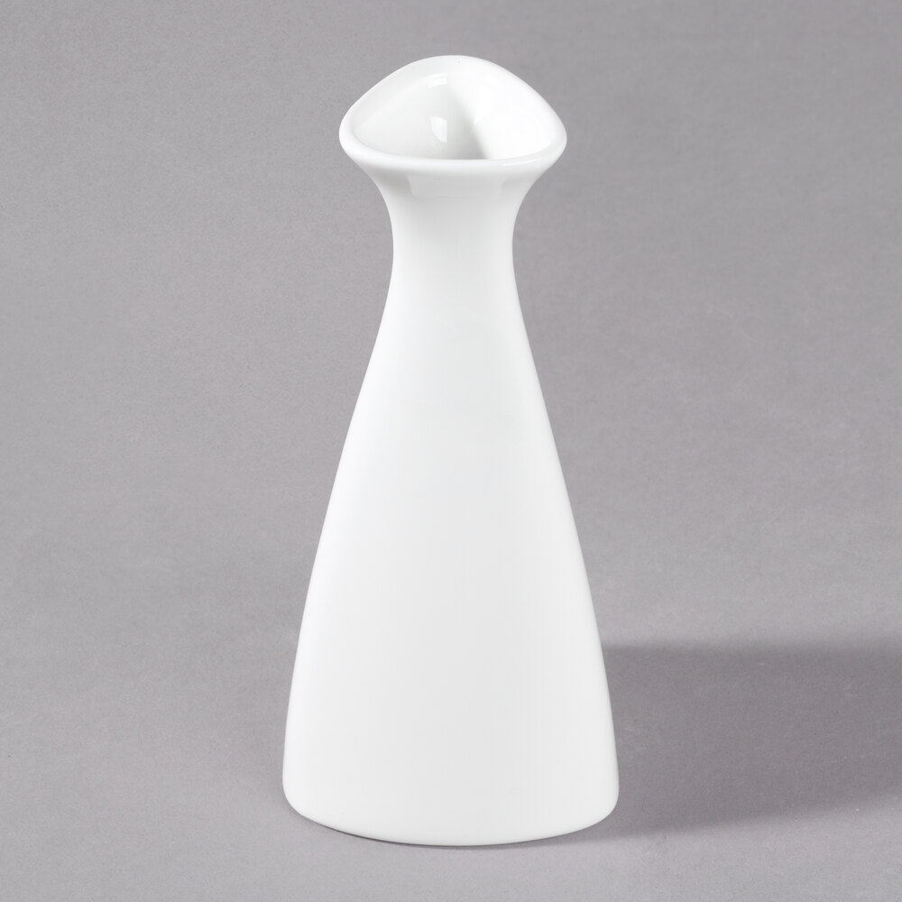 10 Strawberry Street WTR-SAKEBTL Whittier 5 oz. White Porcelain Sake Bottle - 12/Case