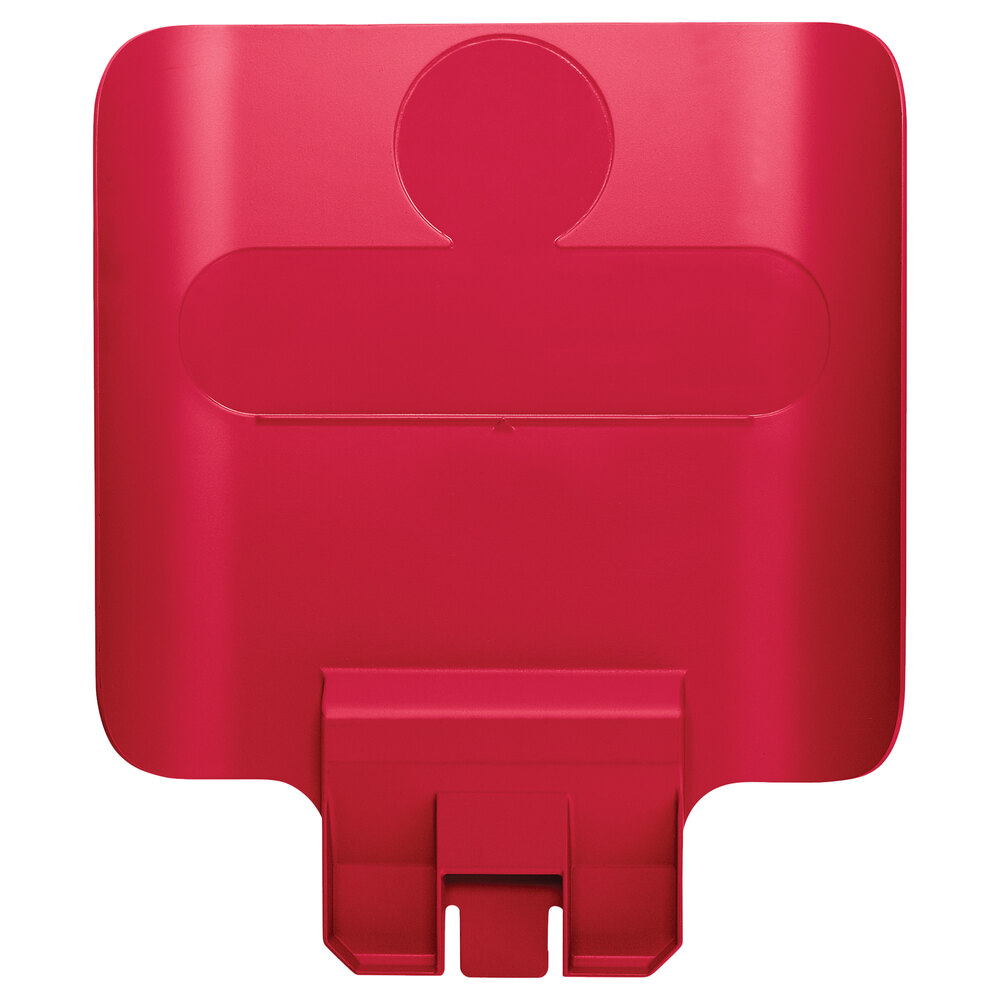 Rubbermaid® 2007905 Slim Jim Recycling Red Billboard